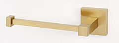 Alno Contemporary Series 6-7/8" (174.5mm) Length Single Post Slide-on Tissue Holder 3" (76mm) Projection in Satin Brass Finish
