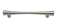 Atlas Homewares Fluted Pull Contemporary Style 5 Inch (128 mm ) Center to Center, Overall Length 6.6" Stainless Steel, Cabinet Hardware Pull / Handle