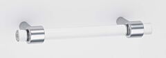 Alno Acrylic Collection 3-1/2" (89mm) Center to Center Cabinet Pull 4-3/4" (121mm) Length in Polished Chrome Finish