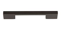 Atlas Homewares Thin Square Pull Contemporary Style 5 Inch (128 mm ) Center to Center, Overall Length 6.13" Matte Black, Cabinet Hardware Pull / Handle