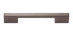 Atlas Homewares Thin Square Pull Contemporary Style 5 Inch (128 mm ) Center to Center, Overall Length 6.13" Slate, Cabinet Hardware Pull / Handle