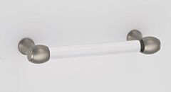 Alno Acrylic Collection 3" (76mm) Center to Center Cabinet Pull 3-3/4" (96mm) Length in Satin Nickel Finish