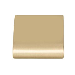 Atlas Round Rail Contemporary Style 1-1/8" (29mm) Overall Length Warm Brass, Cabinet Door Knob