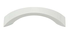 Atlas Homewares Sleek Pull Contemporary Style 3 Inch (76mm ) Center to Center, Overall Length 3.875" High White Gloss, Cabinet Hardware Pull / Handle