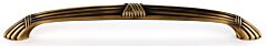 Alno Ribbon & Reed 6 Inch Center to Center, 7 5/8 Inch Overall Length Antique English Cabinet Hardware Pull / Handle