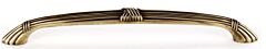 Alno Ribbon & Reed 6 Inch Center to Center, 7 5/8 Inch Overall Length Polished Antique Cabinet Hardware Pull / Handle