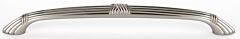 Alno Ribbon & Reed 6 Inch Center to Center, 7 5/8 Inch Overall Length Satin Nickel Cabinet Hardware Pull / Handle