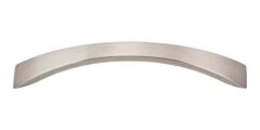 Atlas Homewares Sleek Pull Contemporary Style 5 Inch (128 mm ) Center to Center, Overall Length 6" Brushed Nickel, Cabinet Hardware Pull / Handle