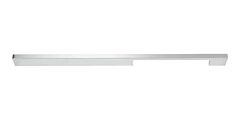 Atlas Homewares Off Center Pull Contemporary Style 12-5/8 Inch (320 mm ) Center to Center, Overall Length 15.75" Matte Chrome, Cabinet Hardware Pull / Handle