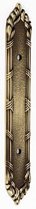 Alno Ribbon & Reed Backplate 3 1/2 Inch Center to Center, 7 1/4 Inch Overall Length Polished Antique