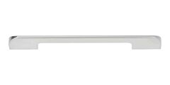 Atlas Homewares Round Thin Pull Contemporary Style 6-1/4 Inch (160mm ) Center to Center, Overall Length 8.375" Matte Chrome, Cabinet Hardware Pull / Handle