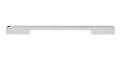 Atlas Homewares Round Thin Pull Contemporary Style 7-5/8 Inch (192 mm ) Center to Center, Overall Length 9.75" Matte Chrome, Cabinet Hardware Pull / Handle