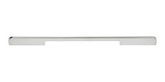 Atlas Homewares Round Thin Pull Contemporary Style 12-5/8 Inch (320 mm ) Center to Center, Overall Length 13" Matte Chrome, Cabinet Hardware Pull / Handle