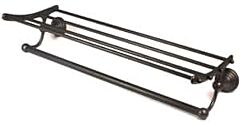 Alno Embassy 24" Center to Center, 26 3/8 Inch Overall Length Towel Rack, Bronze