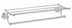 Alno Embassy 24" Center to Center, 26 3/8 Inch Overall Length Towel Rack, Polished Nickel