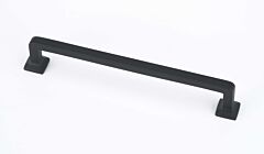 Alno Millennium 6 Inch Center to Center, 6 5/8 Inch Overall Length Matte Black Cabinet Hardware Pull / Handle
