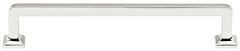 Alno Millennium 6 inch Center to Center, 6 5/8 inch Overall Length Polished Nickel Cabinet Hardware Pull / Handle