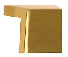 Alno Tab Pulls 3/4 Inch Center to Center, 1 Inch Overall Length Polished Brass Cabinet Hardware Pull / Handle