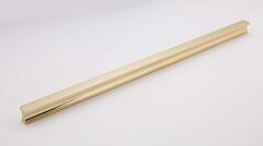 Alno Linear 18 Inch Center to Center, 18 1/2 Inch Overall Length Unlacquered Brass Cabinet Hardware Pull / Handle