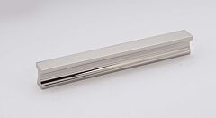Alno Linear 6 Inch Center to Center, 6 1/2 Inch Overall Length Polished Nickel Cabinet Hardware Pull / Handle