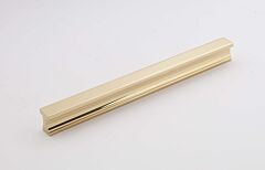 Alno Linear 8 Inch Center to Center, 8 1/2 Inch Overall Length Unlacquered Brass Cabinet Hardware Pull / Handle