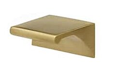Alno Tab Pulls Contemporary Style 3/4 Inch Center to Center, 1 Inch Overall Length Satin Brass Cabinet Hardware Pull / Handle