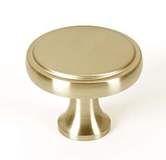 Alno Royale Traditional 1-1/2" (38.5mm) Diameter Round Cabinet Drawer Knob, Satin Brass