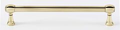 Alno Royale 6" (152mm) Center to Center, 6-3/4" (171.5mm) Overall Length Polished Antique Cabinet Hardware Pull / Handle