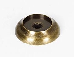 Alno Royale 1" (25.4mm) Diameter Round Cabinet Drawer Knob Backplate/Rosette, Antique English