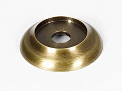 Alno Royale 1-1/8" (29mm) Diameter Round Cabinet Drawer Knob Backplate/Rosette, Antique English