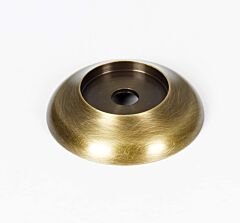 Alno Royale 1-1/4" (32mm) Diameter Round Cabinet Drawer Knob Backplate/Rosette, Antique English