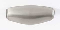 Alno Royale 3" (76mm) Center to Center, 3-3/4" (96mm) Overall Length Satin Nickel Cabinet Cup Pull