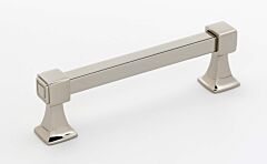 Alno Cube 4" (102mm) Center to Center, 4-5/8" (117.5mm) Overall Length, Polished Nickel Cabinet Hardware Pull / Handle