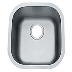 ADA Compliant 16” x 16” x 5-1/2” Small Single Bowl Undermount Stainless Steel Kitchen Sink