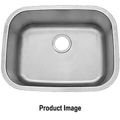 ADA Compliant 23” x 17-3/4” x 5-1/2” Undermount Stainless Steel Kitchen Sink, 18 Gauge Large Single Bowl