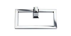 Atlas Sutton Place Contemporary Style 6-5/8" (168.5mm) Overall Length, Polished Chrome Hand Towel Holder