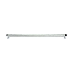 Allen Granado Polished Chrome 13 7/8 Inch (352mm) Center to Center, Overall Length 14 1/4 Inch (362mm) Cabinet Hardware Pull / Handle, Zen