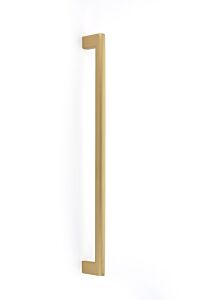 Emtek Concealed Surface Trail Appliance, Satin Brass 18" (457mm) Center to Center, Overall Length 19" (482.5mm) Cabinet Hardware Pull / Handle
