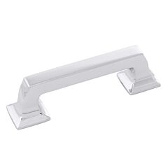 Studio II Chrome 3 Inch (76mm) Center to Center, Overall Length 3-7/8 Inch, Belwith Keeler Cabinet Hardware Pull/Handle