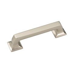 Studio II Satin Nickel 3-3/4 Inch (96mm) Center to Center, Overall Length 4-3/4 Inch, Belwith Keeler Cabinet Hardware Pull/Handle