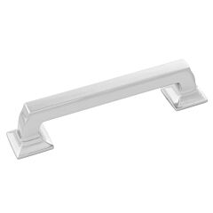 Studio II Polished Nickel 5-1/32 Inch (128mm) Center to Center, Overall Length 6-1/8 Inch, Belwith Keeler Cabinet Hardware Pull/Handle