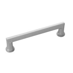 Facette Stainless Steel 5-1/32 Inch (128mm) Center to Center, Overall Length 5-3/16 Inch, Belwith Keeler Cabinet Hardware Pull/Handle