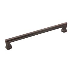Facette Dark Antique Copper 8-21/32 Inch (220mm) Center to Center, Overall Length 9-9/16 Inch, Belwith Keeler Cabinet Hardware Pull/Handle