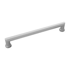 Facette Stainless Steel 8-21/32 Inch (220mm) Center to Center, Overall Length 9-9/16 Inch, Belwith Keeler Cabinet Hardware Pull/Handle