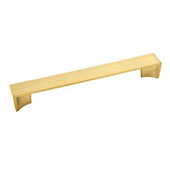 Avenue Brushed Golden Brass 7-9/16 Inch (192mm) Center to Center, Overall Length 9-1/16 Inch, Belwith Keeler Cabinet Hardware Pull/Handle