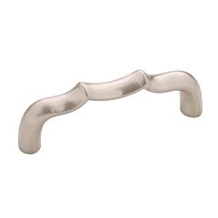 Trellis Satin Nickel 3 Inch (76mm) Center to Center, Overall Length 3-3/8 Inch, Belwith Keeler Cabinet Hardware Pull/Handle