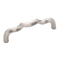 Trellis Satin Nickel 3-3/4 Inch (96mm) Center to Center, Overall Length 4-1/8 Inch, Belwith Keeler Cabinet Hardware Pull/Handle
