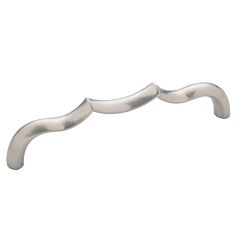 Trellis Satin Nickel 5-1/16 Inch (128mm) center to Center Overall Length 5-3/4 Inch, Belwith Keeler Cabinet Hardware Pull/Handle