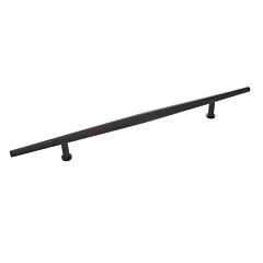 Wexler Flat Onyx 7-9/16 Inch (192mm) Center to Center, Overall Length 12-1/16 Inch, Belwith Keeler Cabinet Hardware Pull/Handle 