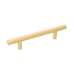 Contemporary Bar Pulls Royal Brass 3-3/4 Inch (96mm) Center to Center, Overall Length 6-1/8 Inch, Belwith Keeler Cabinet Hardware Pull/Handle 